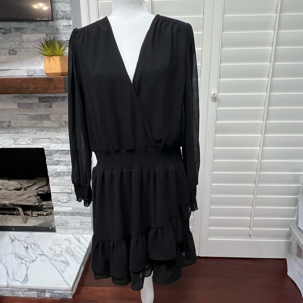 MICHAEL Michael Kors Black Long Sleeve Dress